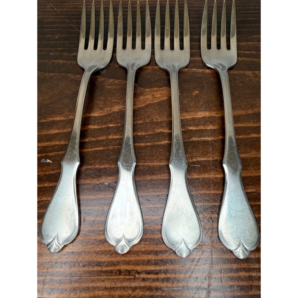 4 Oneida Wm A Rogers Premier Stainless American Freedom Dinner Forks USA‎ Made - Picture 2 of 5